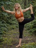 BAMBOO BRA - Om Print Orange