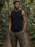 AELIX BAMBOO TANK TOP - BLACK
