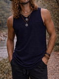 AELIX BAMBOO TANK TOP - NAVY BLUE