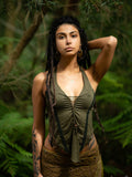 CULTIVATE PEACE TOP - DARK GREEN