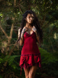 STEAMPUNK DRESS - RED