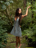 OCEANA DRESS - GREY BLUE