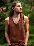 TAURUS TANK TOP - MAN - RUST