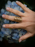BOHEMIAN SEED OF LIFE RING - BRASS