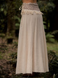 NEPALI COTTON SKIRT - CREAM