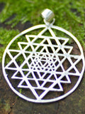SRI YANTRA PENDANT SACRED GEOMETRY PENDANT - SILVER