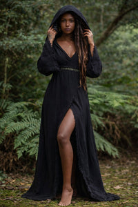 SABALI KIMONO - NOIR