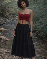 YOGA WARRIOR CORSET - RED