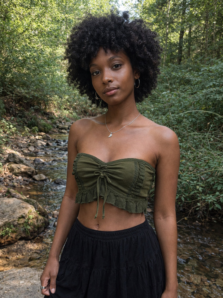 YOGA WARRIOR CORSET - GREEN