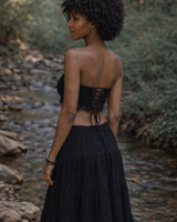 YOGA WARRIOR CORSET - BLACK