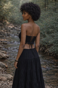 CORSET YOGA WARRIOR - NOIR