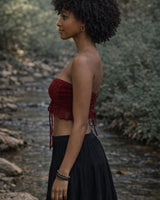 YOGA WARRIOR CORSET - RED