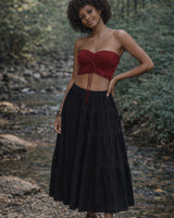 YOGA WARRIOR CORSET - RED