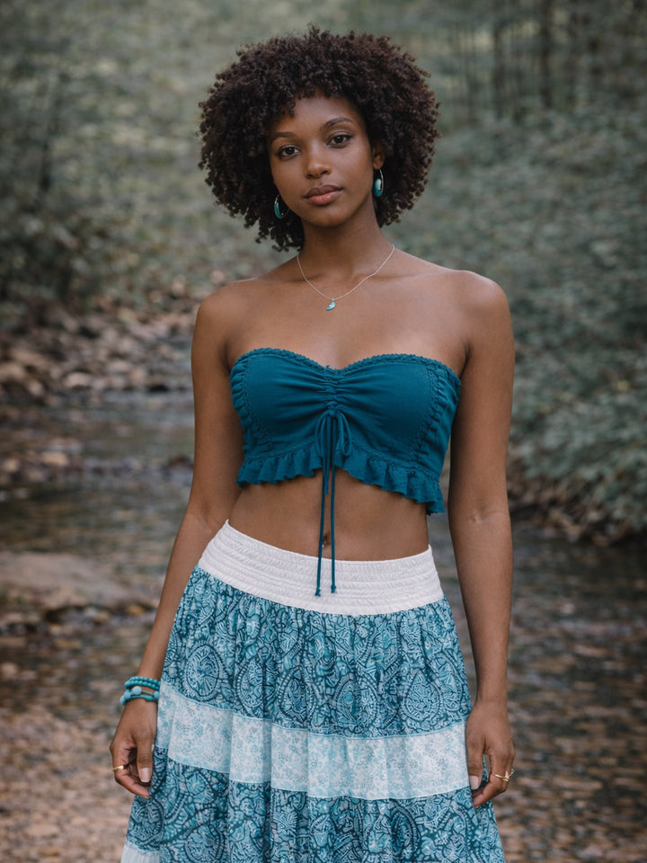 YOGA WARRIOR CORSET - BLUE