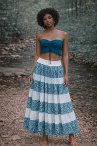 CORSET YOGA WARRIOR - BLEU