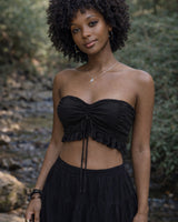 YOGA WARRIOR CORSET - BLACK