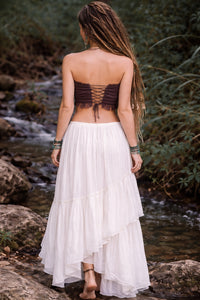 CORSET COUSU YOGA WARRIOR - MARRON