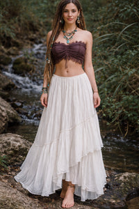 CORSET COUSU YOGA WARRIOR - MARRON