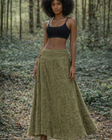 AURALI SKIRT - KHAKI