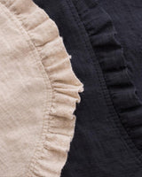 SANDSTONE RUFFLE VEST - SAND