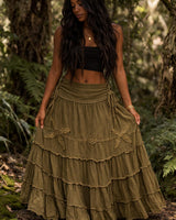 MARRAKECH SKIRT - KHAKI