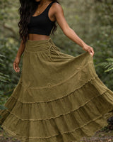 MARRAKECH SKIRT - KHAKI