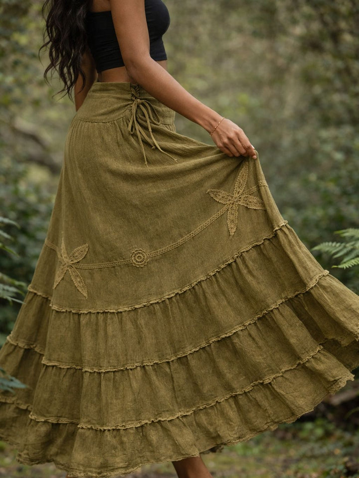 MARRAKECH SKIRT - KHAKI