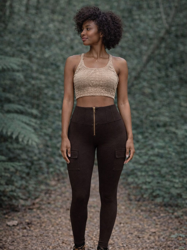 PLAZMA POCKET PANTS - BROWN