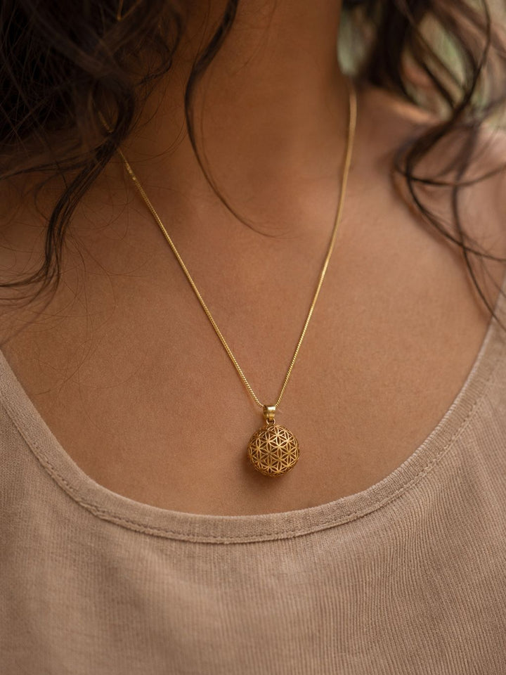 3D FLOWER OF LIFE BALL PENDANT