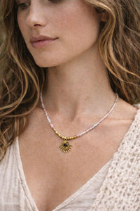 COLLIER SOLARA PIERRE PRÉCIEUSE POUR LES YEUX