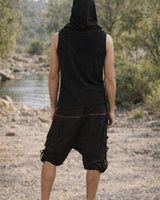 NOMAD HAREM SHORTS - BLACK/BROWN