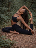 ANAHATA FLOW BRA - BLACK