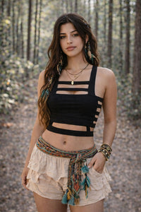 ESMEA TOP - أسود