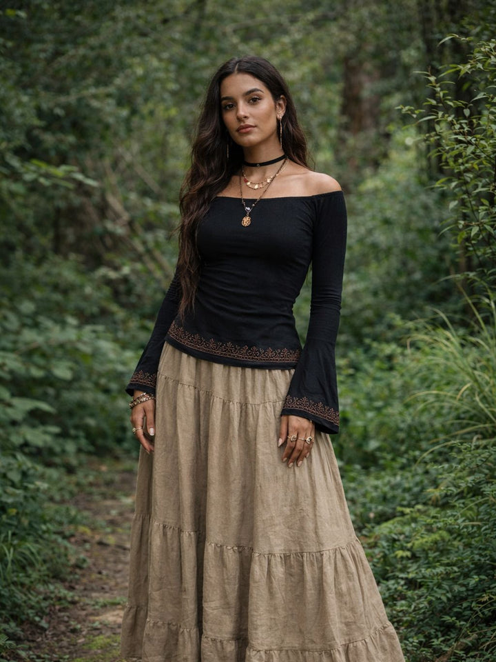 NUVIA TOP - BLACK