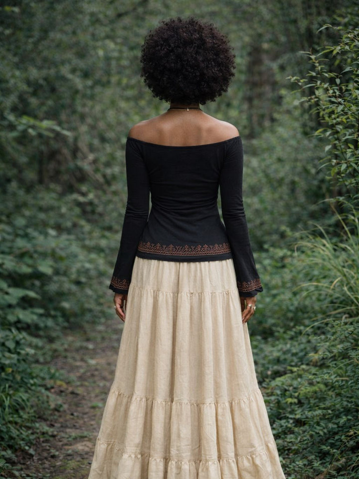 NUVIA TOP - BLACK