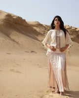 WILLOW MACRAME SKIRT - BLUSH SAND