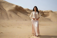 WILLOW MACRAME SKIRT - BLUSH SAND
