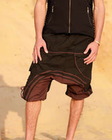 NOMAD HAREM SHORTS - BLACK/BROWN