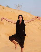 NOMAD HAREM SHORTS - BLACK/BROWN