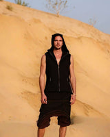 NOMAD HAREM SHORTS - BLACK/BROWN