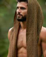 ALPACA SCARF - MAN - KHAKI