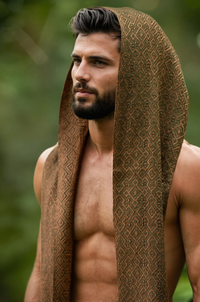 ALPACA SCARF - MAN - KHAKI