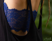 Soutien-gorge burlesque sans fil en dentelle