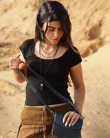 OCEANA LEATHER CROSS BODY BAG