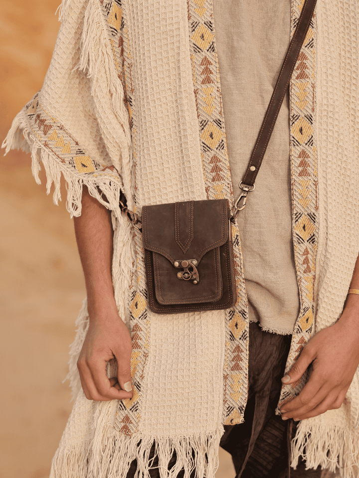 VINTAGE HIP BAG - MAN - DARK BROWN
