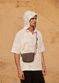 SAC À MAIN BANDOLIÈRE EN CUIR VÉRITABLE STYLE COUNTRY