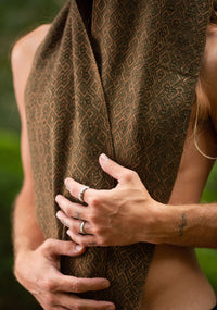 ALPACA SCARF - MAN - KHAKI