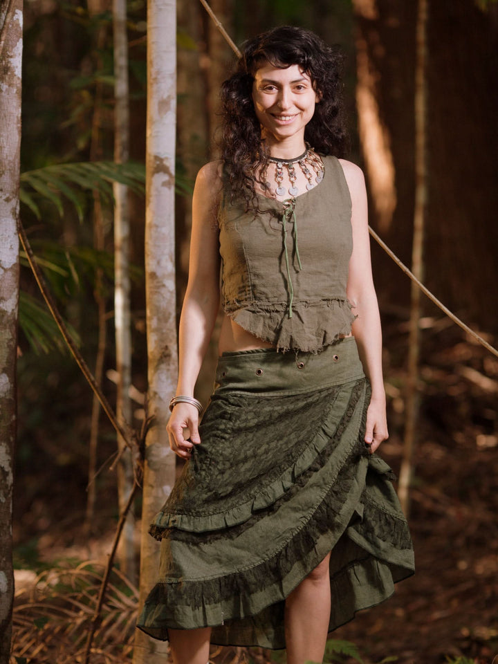 CROCHET WRAP AROUND SKIRT - PETITE - Wholesale