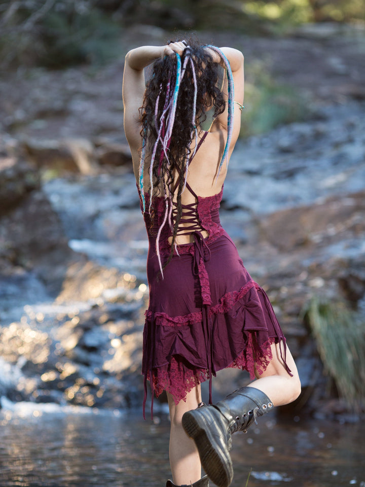 STEAMPUNK DRESS - PURPLE