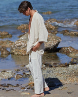 NATURAL FLARE OPEN JACKET - MAN - CREAM